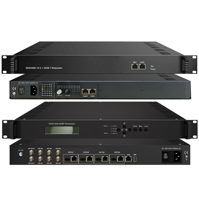Telelink NDS3306I Ip to ISDBT Modulator 8/16/24/28/48 Carriers Digital Modulator IP Input RF ISDBT Modulator for Hotel IPTV CATV