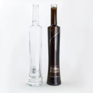 glass bottle manufacturers black glass bottle for liquor tequila whisky gin rum 500ml vodka glass bottle