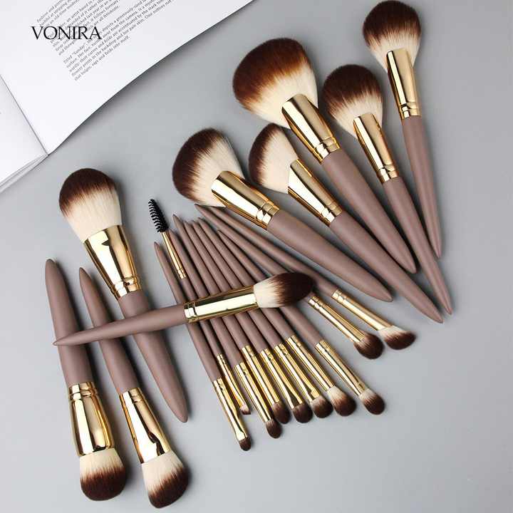 Pinceles Brochas Marca Mac Golden Touch Juego Brochas Mac