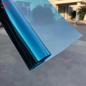 Reflective 1 Way Blue Mirror Film Insulation 6020 Glass Film Pet Foil Window Tint Building Film For 3M Sun Blocking