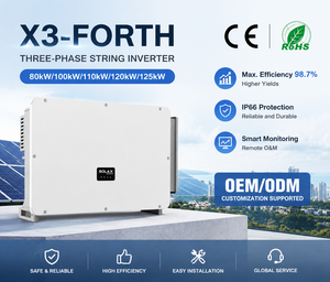 Convertisseur solaire triphasé connecté au réseau <span class=keywords><strong>SolaX</strong></span> X3-FORTH 80kW <span class=keywords><strong>100kW</strong></span> 110kWX12 MPPT IP66 99% d'efficacité AFCI Convertisseur solaire commercial - Product Image 1