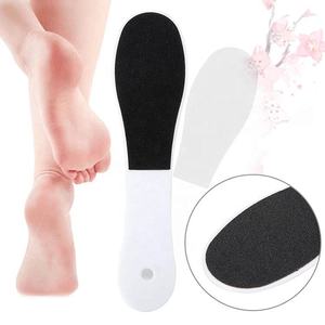 Beliebter Fußschleifer in Weiß, Doppelseitig Einweg-Kunststoff-Fußfeile mit Anpassbarem Logo für Spa-Anwendungen - Product Image 1