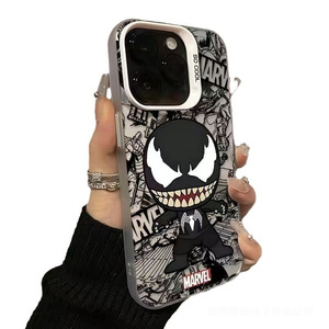 Coque de protection antichoc en PC avec motif de dessin animé Black <span class=keywords><strong>Venom</strong></span> pour iPhone 17/16/15/14/13 Pro Max et Xs Xr - Product Image 6