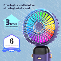 Nouveau ventilateur USB portable 2026, mini, pliable, rechargeable, en plastique, multifonctionnel, électrique, pour bureau, étudiant, voiture, extérieur