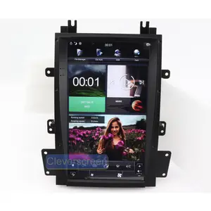 Система PX6 вертикальный сенсорный экран 13,6 дюйма Android автомобильная стереосистема для Cadillac Escalade 2008-2012