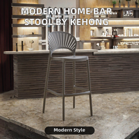 Tabouret de bar au design moderne pour la maison, la salle à manger, l'hôtel, couleurs OEM, plastique PP, mobilier commercial