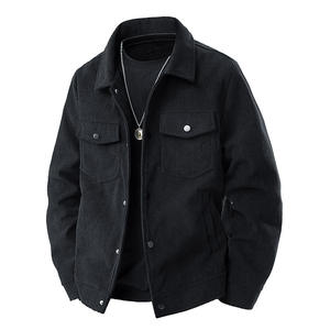 Nuova <span class=keywords><strong>Giacca</strong></span> in Velluto a Coste con Tasche per Uomo, Maniche Lunghe, Colletto Rovesciato, <span class=keywords><strong>Camicia</strong></span> Casual, Capispalla Maschile - Product Image 3