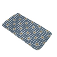 Assiette de restaurant en mélamine de qualité alimentaire plateau de dîner en gros assiettes rectangulaires en mélamine de luxe pour l'été surface martelée