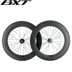 700C Carbon Road Bike Wheelset 50mm Tracking Fixed Gear Bicycle/V Brake/Disc Brake Clincher/Tubulares