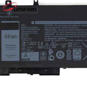 Batterie d'ordinateur portable GJKNX d'origine ou OEM 68Wh pour ordinateur portable <span class=keywords><strong>Dell</strong></span> <span class=keywords><strong>Latitude</strong></span> 5480 5580 <span class=keywords><strong>5490</strong></span> 5590 Series - Product Image 5