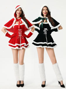 Ensemble <span class=keywords><strong>de</strong></span> costumes <span class=keywords><strong>de</strong></span> Noë<span class=keywords><strong>l</strong></span> 2026 style Père Noë<span class=keywords><strong>l</strong></span> pour femme, avec cape sexy, châle et chapeau, <span class=keywords><strong>tenue</strong></span> assortie pour la famille - Product Image 5