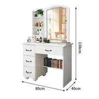 Table de maquillage moderne pour la maison, meuble de chambre à coucher, coiffeuse très vendue avec lumières LED et tiroir pour femme et fille
