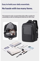 Sac à dos professionnel extensible et étanche CE HoSH Factory grande capacité avec port USB pour ordinateur portable, personnalisable avec logo, cadeau de Noël pour homme