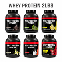 Suplemen Bubuk Protein Whey Atletik untuk Pemulihan Pasca-Latihan Pertumbuhan Otot 1KG Grosir ODM 40 Porsi Rasa Stroberi