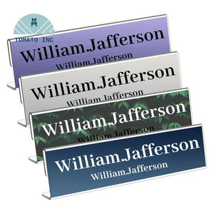 Letreros Acrílicos Transparentes Inclinados Personalizados en Existencia con Fácil Montaje para Exhibición de Escritorio, Caja de Exhibición y Etiquetas de Tarjetas de Presentación - Product Image 4