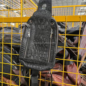 A13-2-1 gebrauchte Taille und Brusttaschen Second Hand Herren Taschen Gute Qualität Gemischte Rindsleder Schaffell Großhandel Leder in Ballen für Männer - Product Image 4