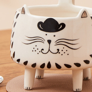 Tasse en céramique 3D en forme de chat à quatre pattes, tasses en forme de chat, tasse à café pour le petit-déjeuner, tasse à thé en céramique - Product Image 4
