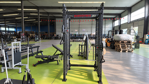 Machine Smith avec rack de <span class=keywords><strong>musculation</strong></span> et <span class=keywords><strong>poulie</strong></span> double réglable, pile de poids de 160 kg, équipement d'entraînement de force commercial - Product Image 4