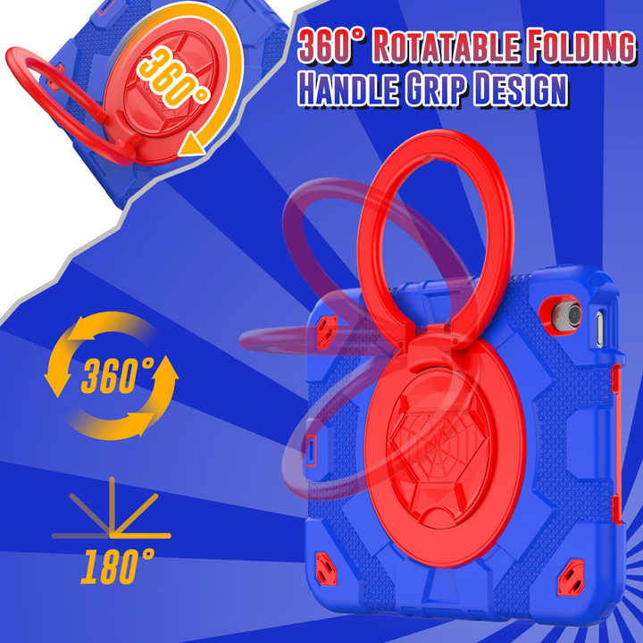 High Quality Case Spider Man Tough Handle Full Protection Cover for IPAD 10th 11th With Shoulder Strap