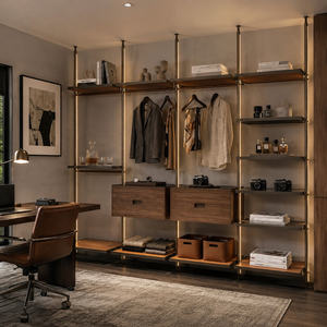 Estantería Modular <span class=keywords><strong>de</strong></span> Aluminio y Madera con Cajones para Oficina o <span class=keywords><strong>Biblioteca</strong></span> - Product Image 4