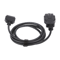 Câble d'extension de connecteur OBD2 de voiture personnalisé 1M 16pin J1962 12 lecteur de Code mâle femelle 24V