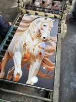 Panneau mural décoratif en PVC imitation marbre, panneau en PVC pour la décoration de murs intérieurs