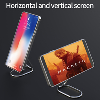 Nouveauté : support de téléphone portable flexible réglable en hauteur, anti-corrosion, portable, en alliage d'aluminium, rotation à 360 degrés