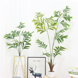 <span class=keywords><strong>Chrysalidocarpus</strong></span> <span class=keywords><strong>Lutescens</strong></span> Bonsai Interior Artificial Fish Tail Palma Planta Ornamento Verde Decoración de pie - Product Image 4