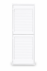 Volets en bois blancs pleine hauteur pour décoration intérieure - Product Image 2
