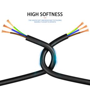 Jzd निर्माता H05RN-F/H07RN-F रबर केबल वाटरप्रूफ आउटडोर <span class=keywords><strong>2</strong></span>/<span class=keywords><strong>3</strong></span>/4/5 कोर रबर लचीला कॉपर 60 पेड़सी शीट केबल - Product Image 5