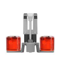 Lampe de signalisation solaire LED à installation facile, étanche IP65, lampe stroboscopique en plastique ABS, avertissement de circulation prismatique haute intensité