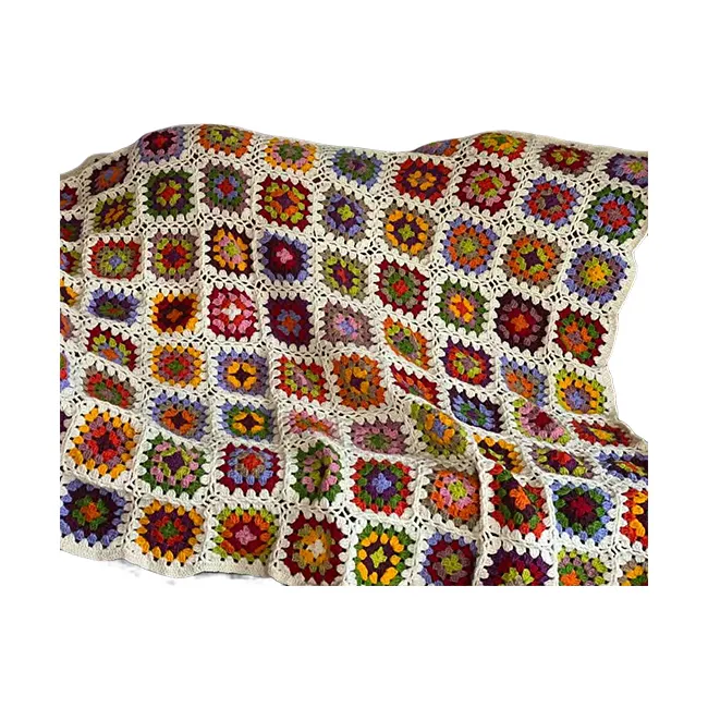 Wholesale Price Cheap Custom Woolen Crochet Blankets For Nepal