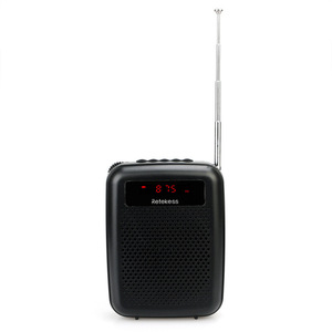 Retekess Bluetooth Speaker 12W FM Radio Rechargeable Battery Portable Speaker with TF Card Support - Product Image 2