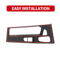 Accessoires d'intérieur en fibre de carbone ABS automobile OEM pour 2023 Geely Lynk & Co 03 Cadre de garniture de panneau de levier de vitesse