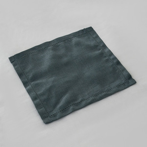 Fabrication en gros taille personnalisée multicolore serviette de table pierre lavée français 100% serviette en lin ourlet <span class=keywords><strong>mouchoir</strong></span> en lin - Product Image 2