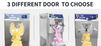 Machine à glace italienne professionnelle 48L/H à 5 programmes, congélateur discontinu automatique pour crème glacée et açaï
