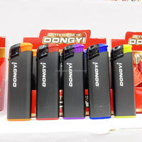 Briquet électronique transparent fin de qualité supérieure en plastique pour cigarettes électroniques CR