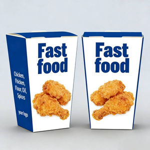 Wholesale Customized Printed Disposable Fast Food Snack Packaging <b>Box</b> Food Packaging Sushi Puff Pastry Bread - Product Image 4