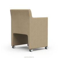 Fauteuils de bureau pivotants modernes et luxueux à siège unique, rembourrés en PU, pour salon et hôtel, confortables et empilables