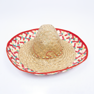Traditional Mexican <b>Sombrero</b> Straw Hat | Handmade Fiesta Hat for Party, Festival, Group Travel, Cosplay & Event Supplies - Product Image 1