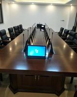 Table de conférence moderne sur mesure, mobilier de bureau, pieds en acier laminé à froid, bureau de réunion pour salle de formation