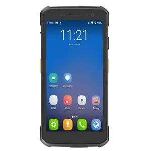 Android 10 IP68移动坚固Pda，用于带扩展坞托架条形码读取器的物流移动计算机