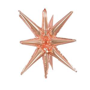 Fiesta de graduación escolar, decoración de eventos, globos de cono de punto negro, globos de explosión de oro rosa de 22 pulgadas - Product Image 4