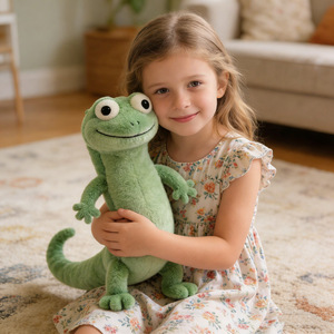 Nuevo Producto Transfronterizo: Peluche de Lagarto <span class=keywords><strong>Tom</strong></span> Verde, Súper Suave, con Relleno de Algodón PP - Product Image 2