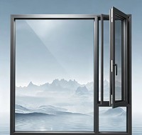Ventanas Abatibles Modernas de Aluminio con Aislamiento Acústico, Personalizables en Tamaño y Color, con Vidrio Templado de Doble Capa, Marca YATTON