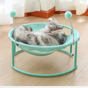 Nuevo estilo, superventas, hamaca para acampar de gato fresco transpirable de verano con bola peluda, nido de cama para mascotas de animales pequeños lavable divertido - Product Image 2