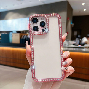 Nouveau diamant tout rond Protection coque de téléphone coque transparente en TPU pour Tecno Spark 30C/Go 1/Go 2024/20 Pro - Product Image 6