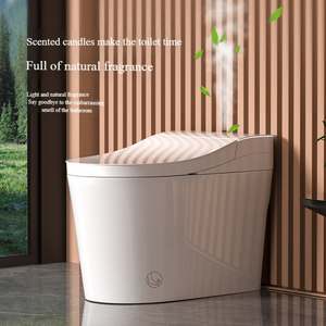 Inodoro Inteligente de Lujo 2026 en Oro Rosa, con Descarga Automática, sin Tanque, de una Pieza, con Asiento Bidé Calefactado para Baño Moderno - Product Image 3
