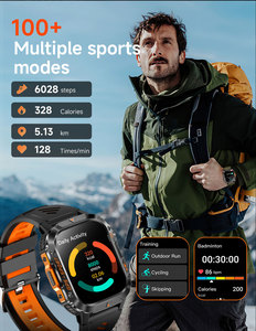 Wholesale Neutral Fitness <b>Watch</b> 14 Sport Modes Custom Dial OEM ODM IP68 Waterproof Heart Rate Blood Compass Answer Call HW036 - Product Image 3
