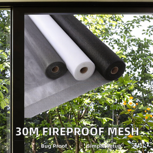Rouleau de moustiquaire en fibre de verre noir, résistant aux insectes, pour portes et fenêtres - Product Image 6